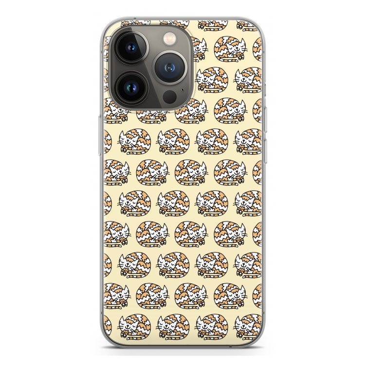 Slapende poes: iPhone 13 Pro Transparant Hoesje