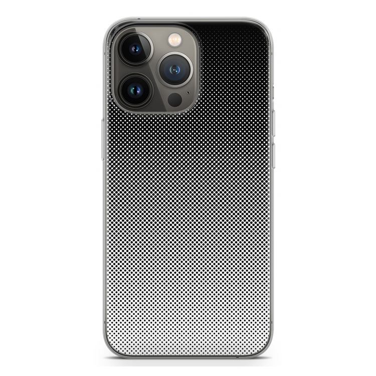 Musketon Halftone: iPhone 13 Pro Transparant Hoesje