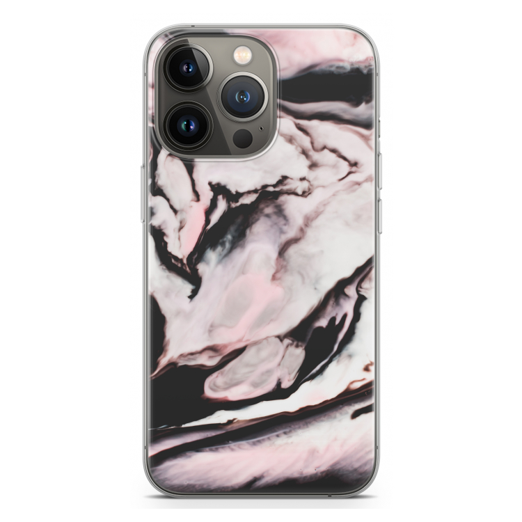 Roze stroom: iPhone 13 Pro Transparant Hoesje