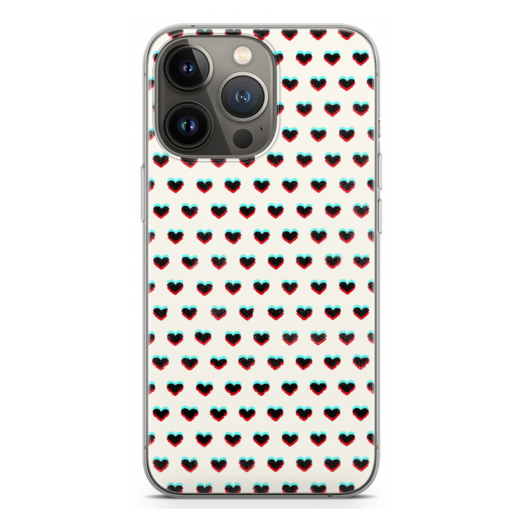 Hartjes: iPhone 13 Pro Transparant Hoesje
