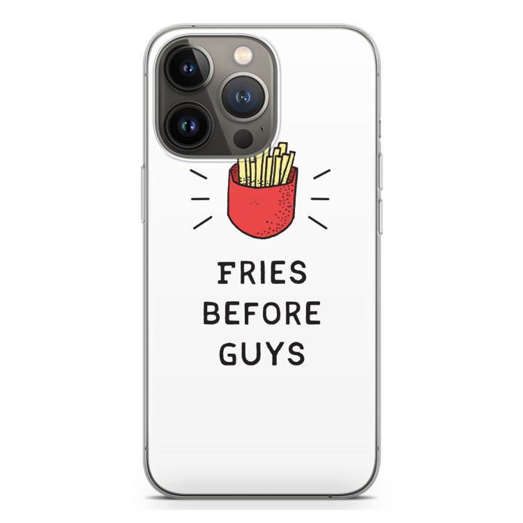 Fries before guys: iPhone 13 Pro Transparant Hoesje