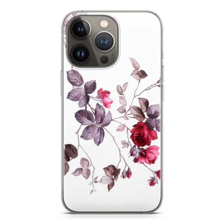 Mooie bloemen: iPhone 13 Pro Transparant Hoesje