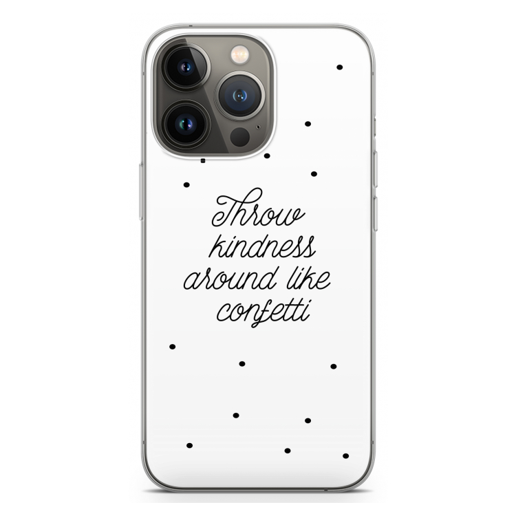 Confetti: iPhone 13 Pro Transparant Hoesje