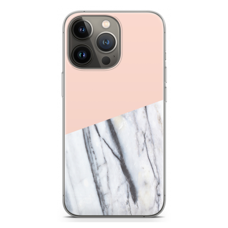 A touch of peach: iPhone 13 Pro Transparant Hoesje