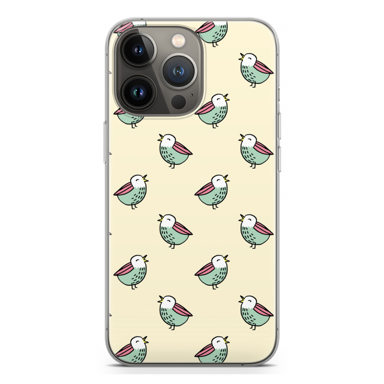 Vogeltjes: iPhone 13 Pro Transparant Hoesje
