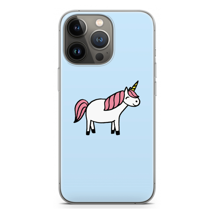 Eenhoorn: iPhone 13 Pro Transparant Hoesje