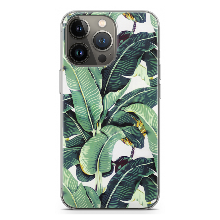 Bananenbladeren: iPhone 13 Pro Transparant Hoesje