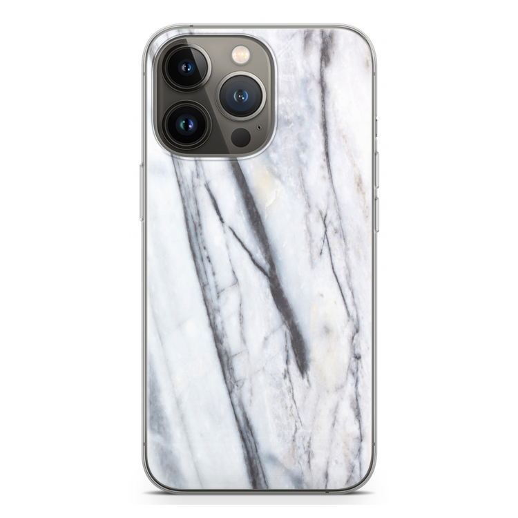 Gestreepte marmer: iPhone 13 Pro Transparant Hoesje