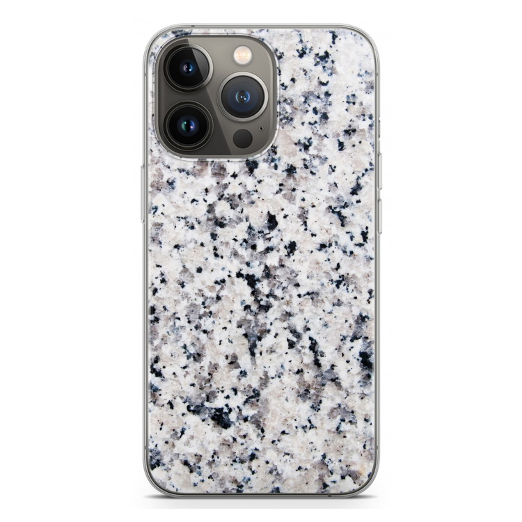 Gespikkelde marmer: iPhone 13 Pro Transparant Hoesje
