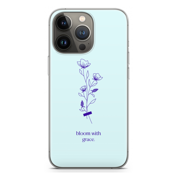Bloom with grace: iPhone 13 Pro Transparant Hoesje