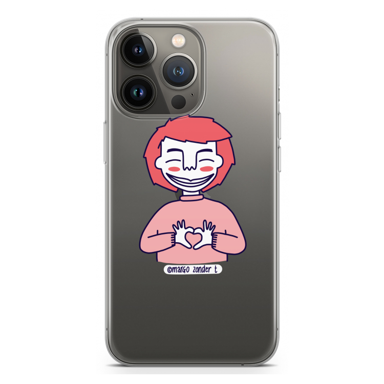 Hartje: iPhone 13 Pro Transparant Hoesje