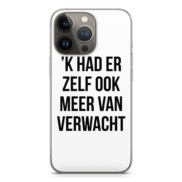 Meer verwacht: iPhone 13 Pro Transparant Hoesje