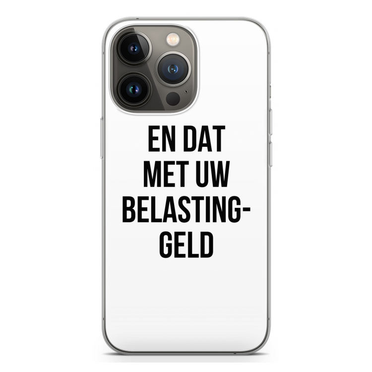 Belastinggeld: iPhone 13 Pro Transparant Hoesje