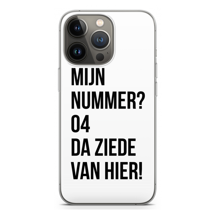 Da ziede van hier: iPhone 13 Pro Transparant Hoesje