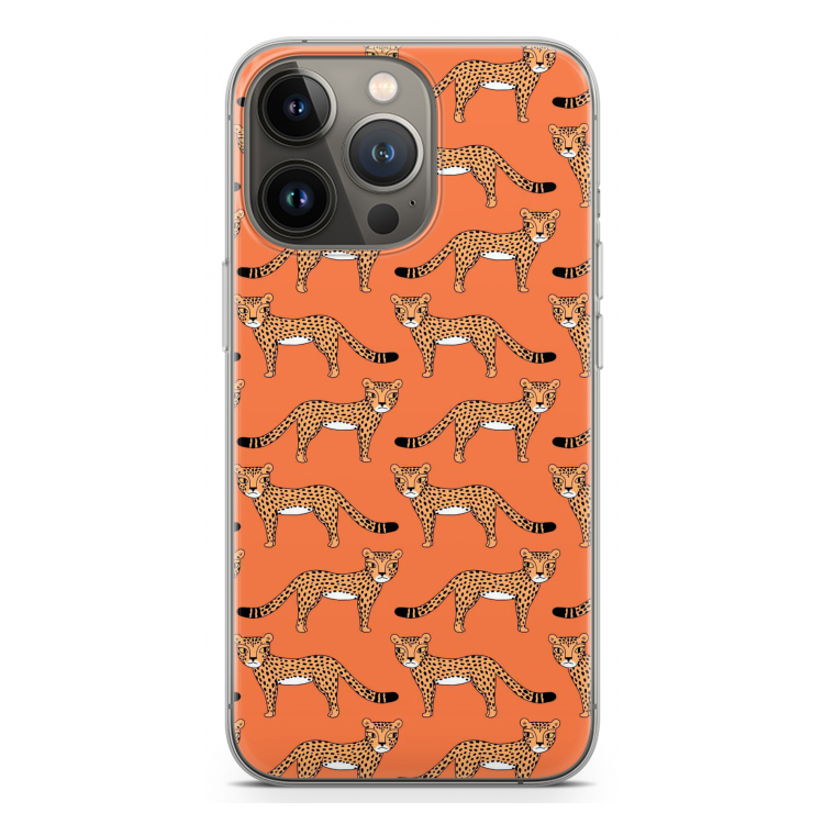 Cheetah: iPhone 13 Pro Transparant Hoesje