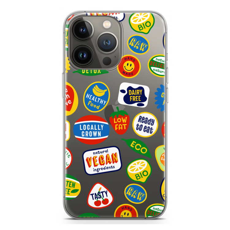 Fruitsticker: iPhone 13 Pro Transparant Hoesje