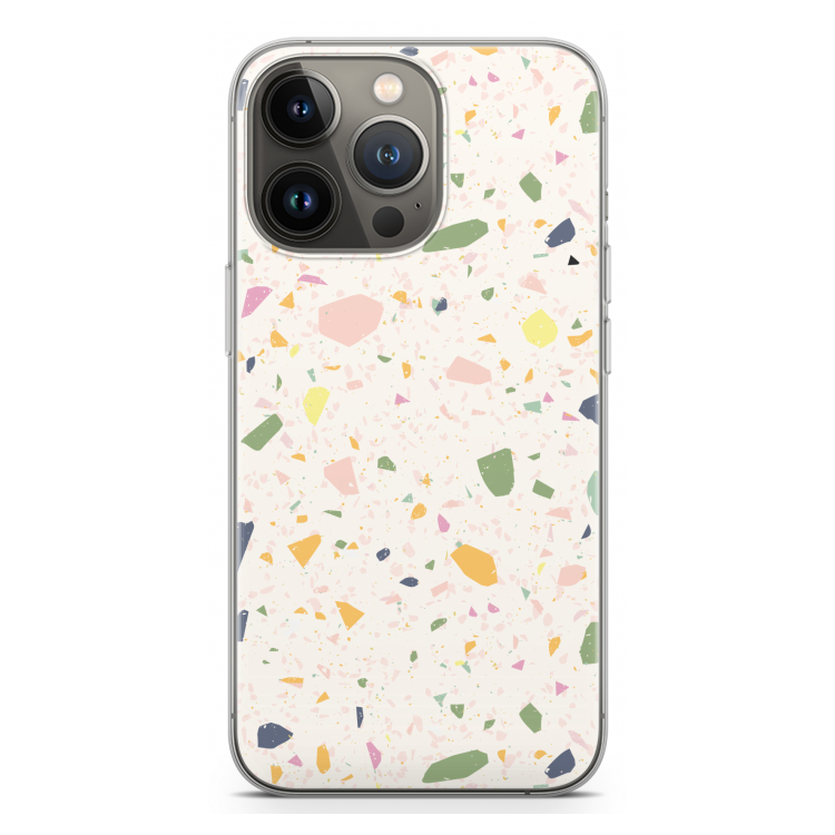 Terrazzo N°21: iPhone 13 Pro Transparant Hoesje