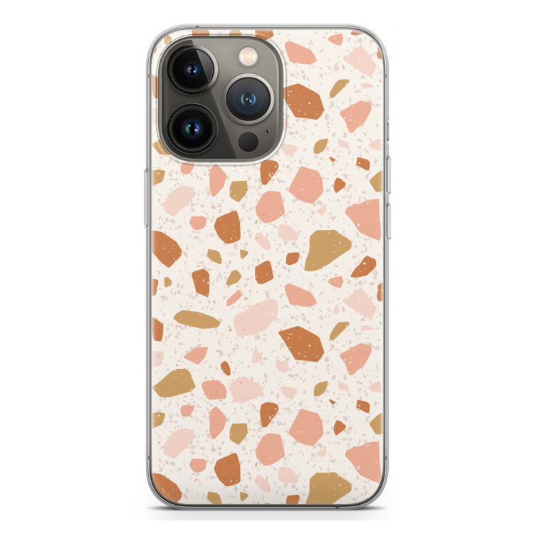 Terrazzo N°18: iPhone 13 Pro Transparant Hoesje