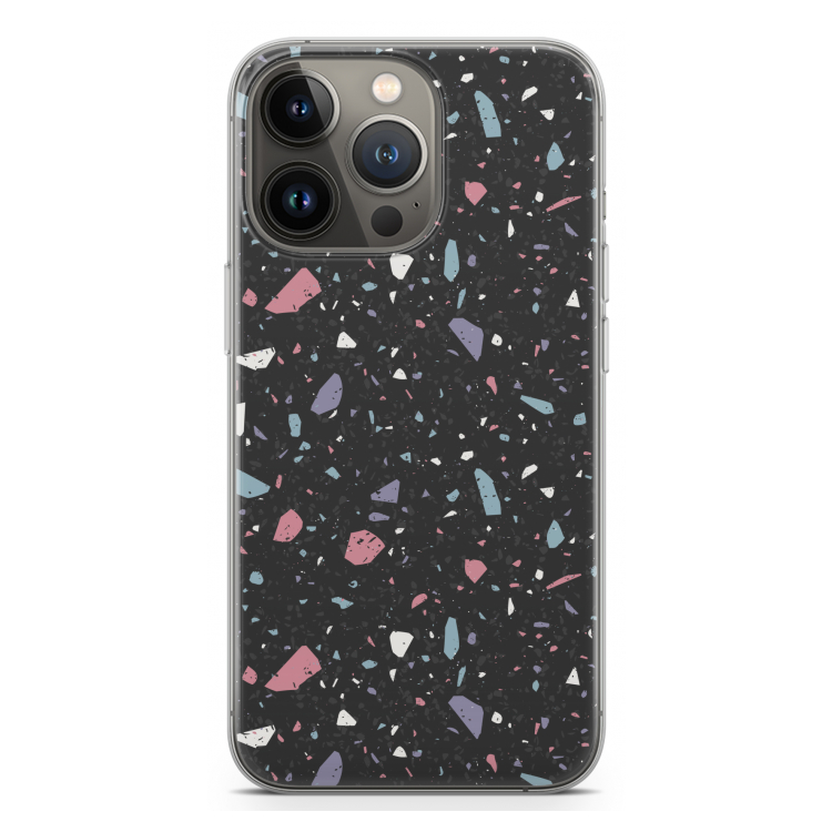 Terrazzo N°16: iPhone 13 Pro Transparant Hoesje