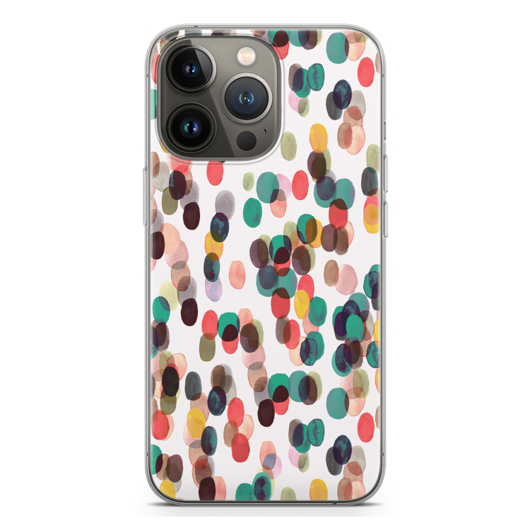 Tropical Dots: iPhone 13 Pro Transparant Hoesje