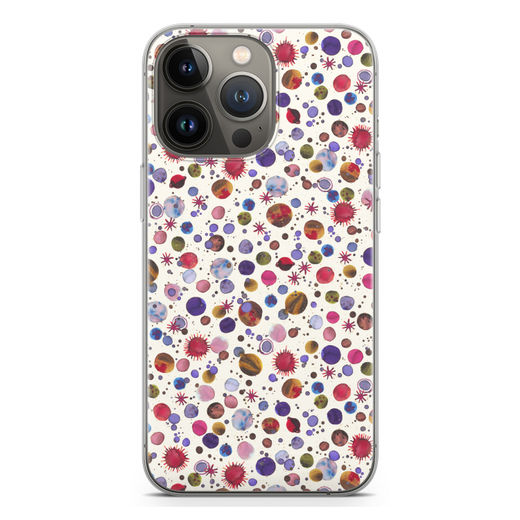 Planets Space: iPhone 13 Pro Transparant Hoesje