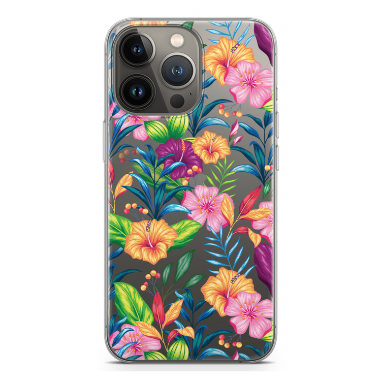 Tropisch 2: iPhone 13 Pro Transparant Hoesje