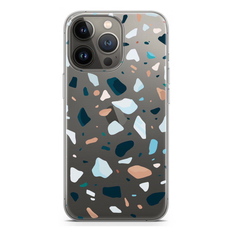 Terrazzo N°13: iPhone 13 Pro Transparant Hoesje