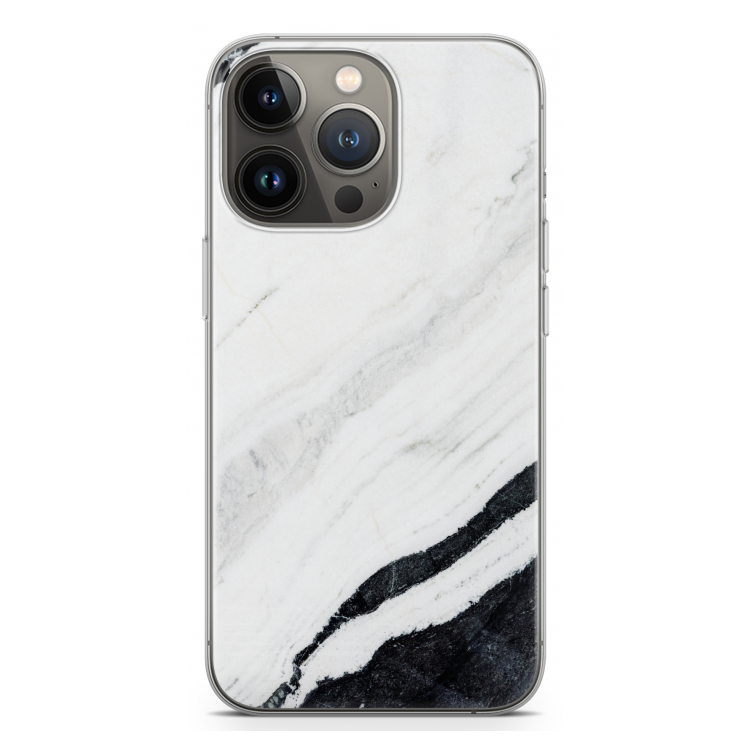 Elegante marmer: iPhone 13 Pro Transparant Hoesje