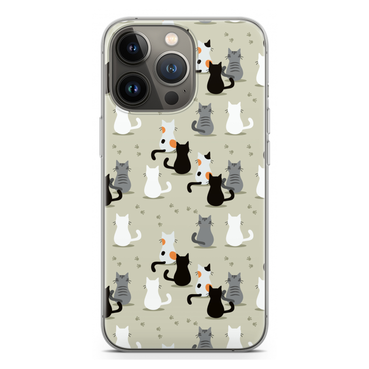Katten: iPhone 13 Pro Transparant Hoesje
