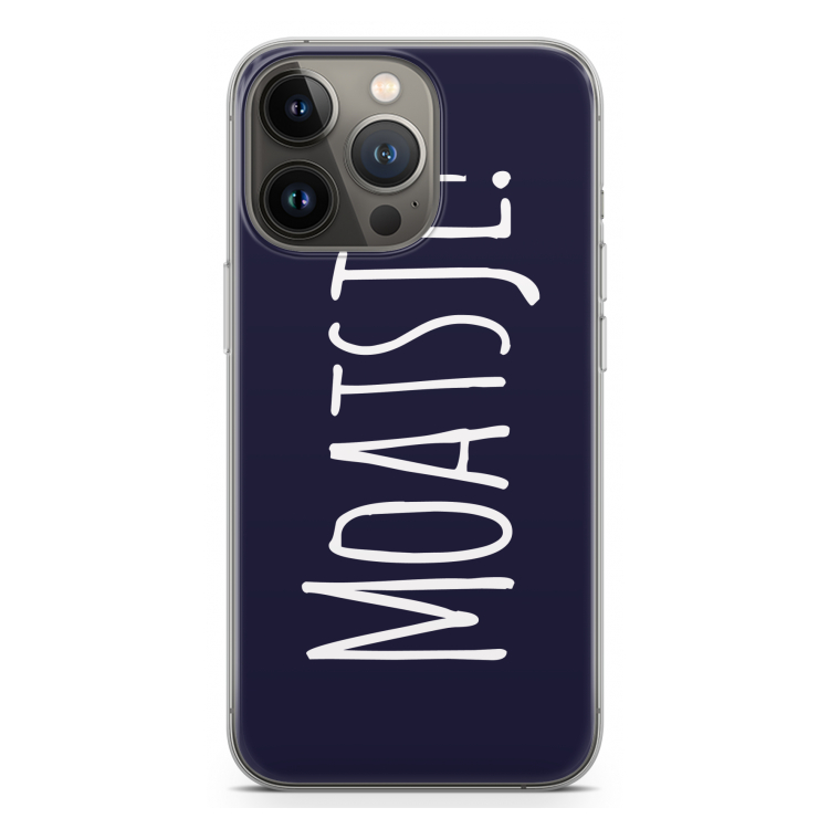 Moatsje!: iPhone 13 Pro Transparant Hoesje