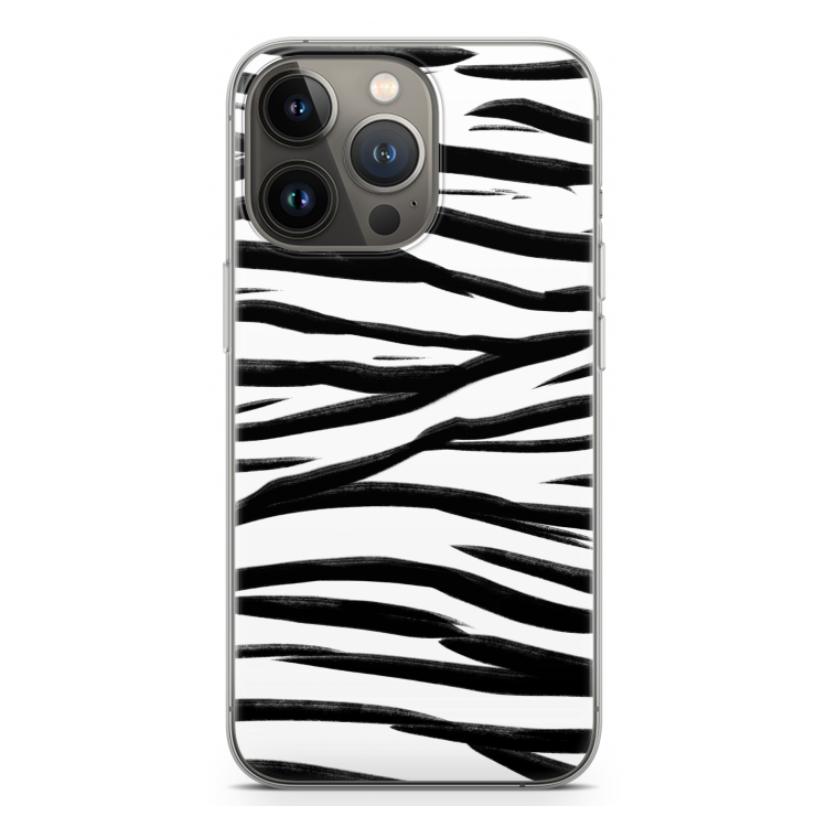 Zebra pattern: iPhone 13 Pro Transparant Hoesje