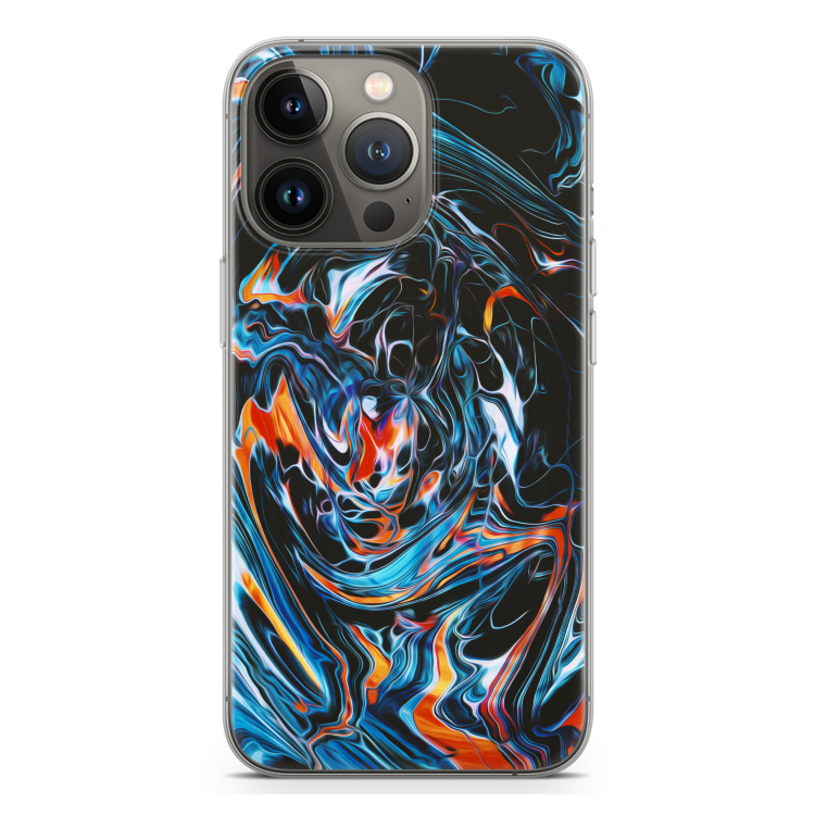Black Unicorn: iPhone 13 Pro Transparant Hoesje