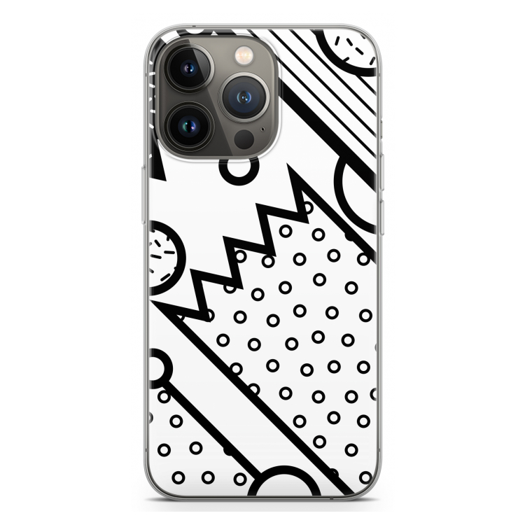 Pop Art #4: iPhone 13 Pro Transparant Hoesje
