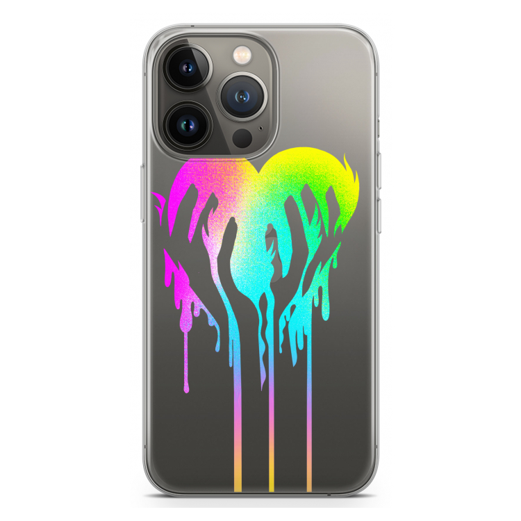 Hold My Heart: iPhone 13 Pro Transparant Hoesje