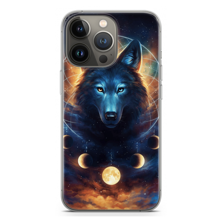Wolf Dreamcatcher: iPhone 13 Pro Transparant Hoesje