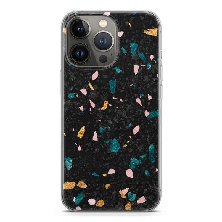 Terrazzo N°10: iPhone 13 Pro Transparant Hoesje