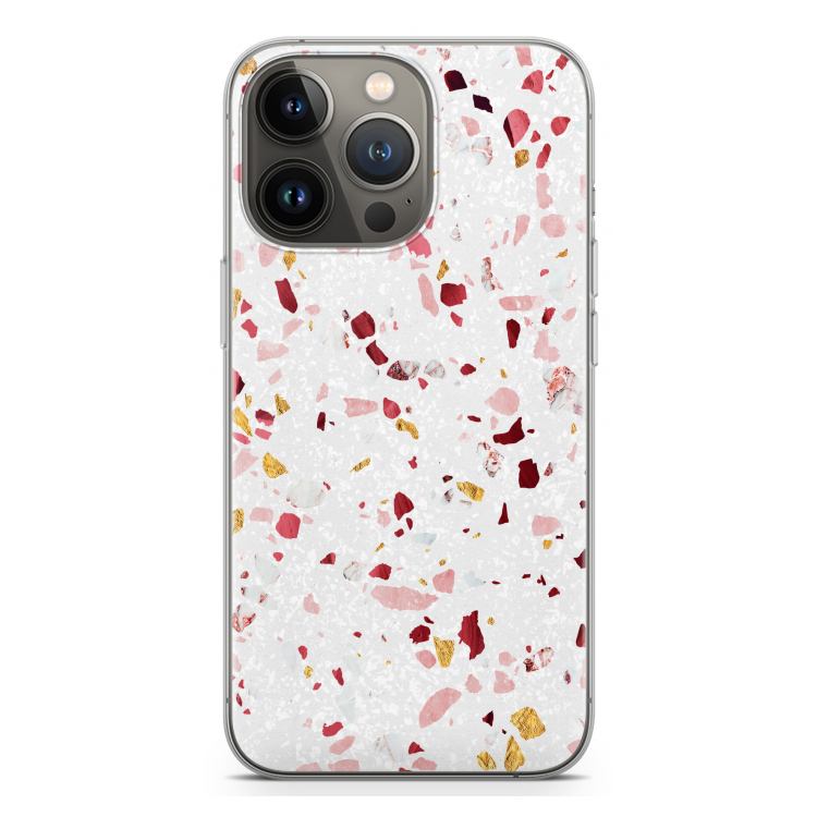 Terrazzo N°9: iPhone 13 Pro Transparant Hoesje