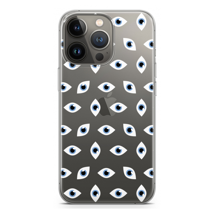 Eyes pattern: iPhone 13 Pro Transparant Hoesje