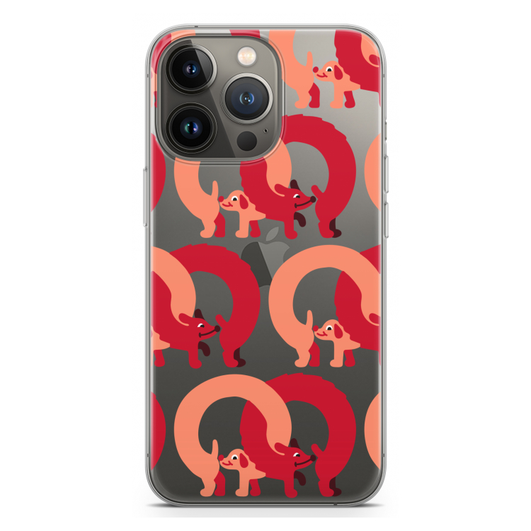 Dogs: iPhone 13 Pro Transparant Hoesje