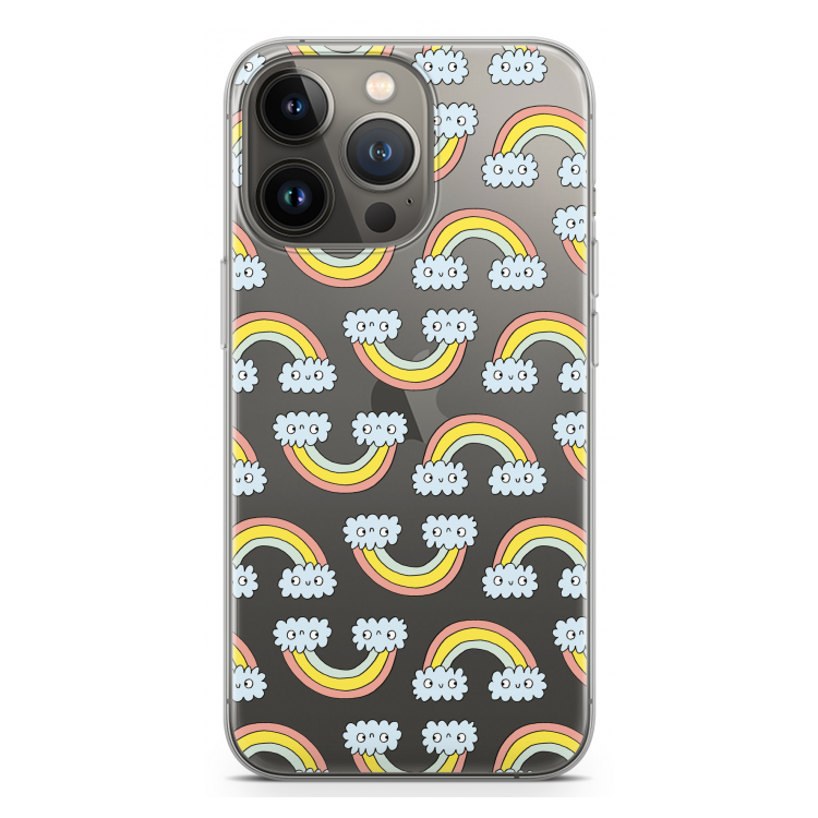 Regenboog: iPhone 13 Pro Transparant Hoesje
