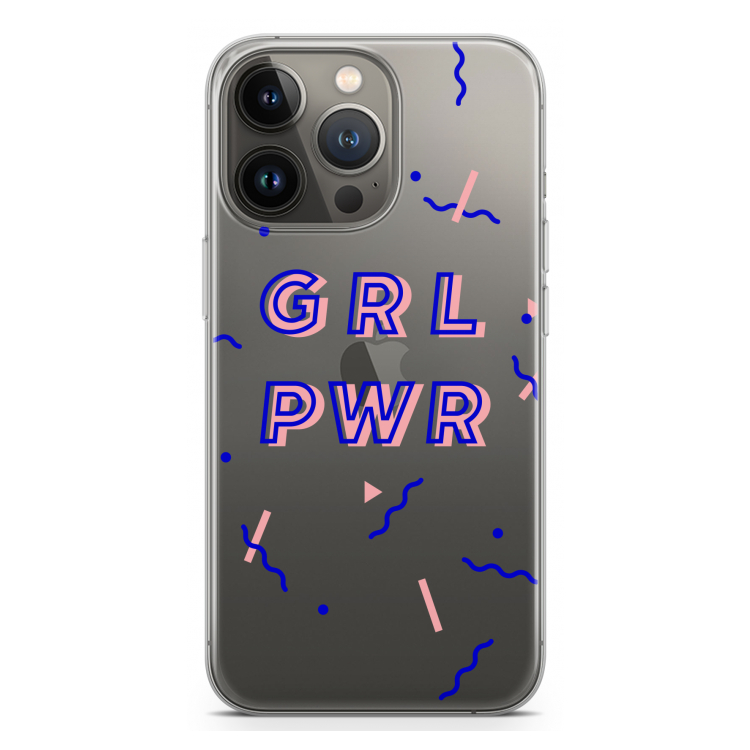 GRL PWR: iPhone 13 Pro Transparant Hoesje