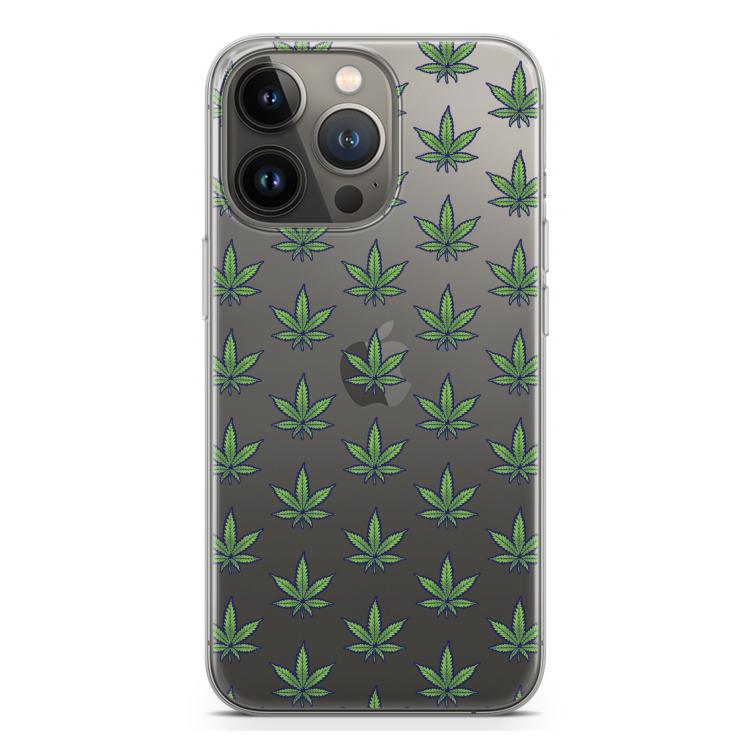 Weed: iPhone 13 Pro Transparant Hoesje