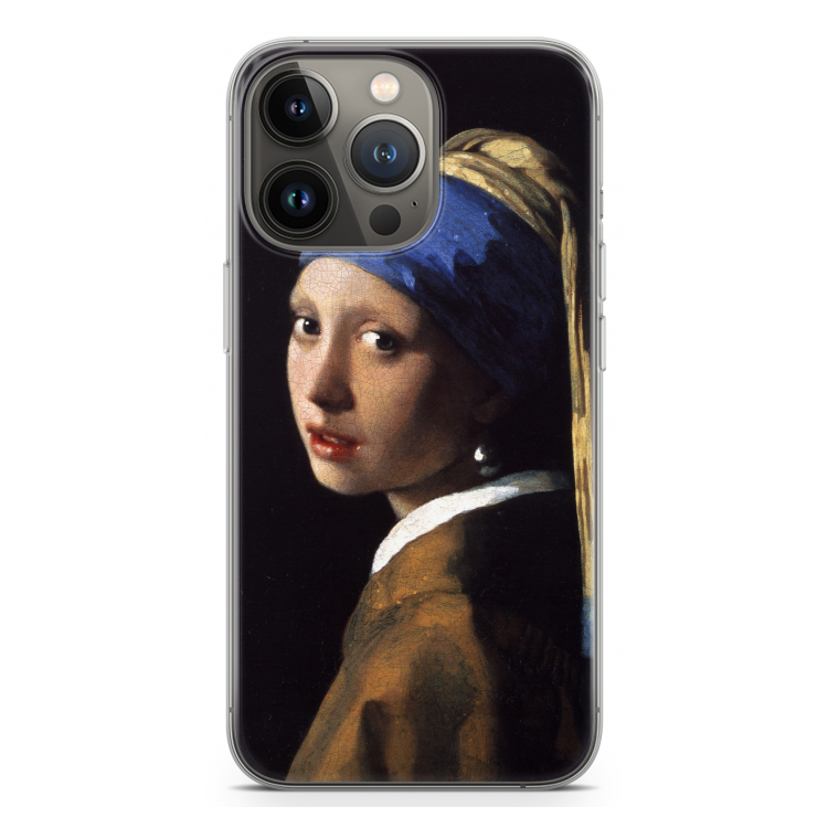 The Pearl Earring: iPhone 13 Pro Transparant Hoesje
