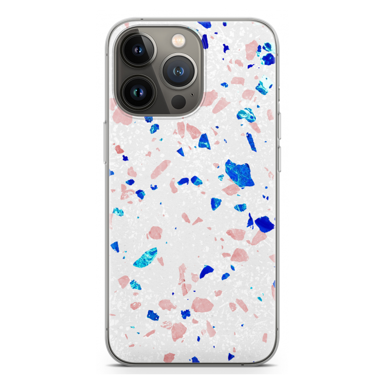 Terrazzo N°6: iPhone 13 Pro Transparant Hoesje