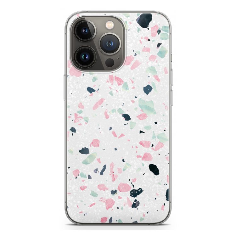 Terrazzo N°3: iPhone 13 Pro Transparant Hoesje
