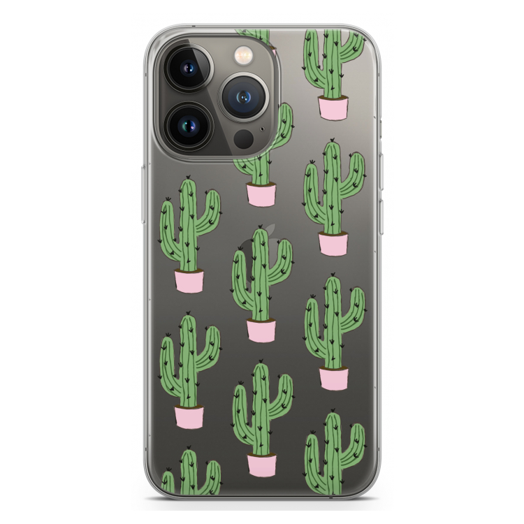 Cactus Lover: iPhone 13 Pro Transparant Hoesje