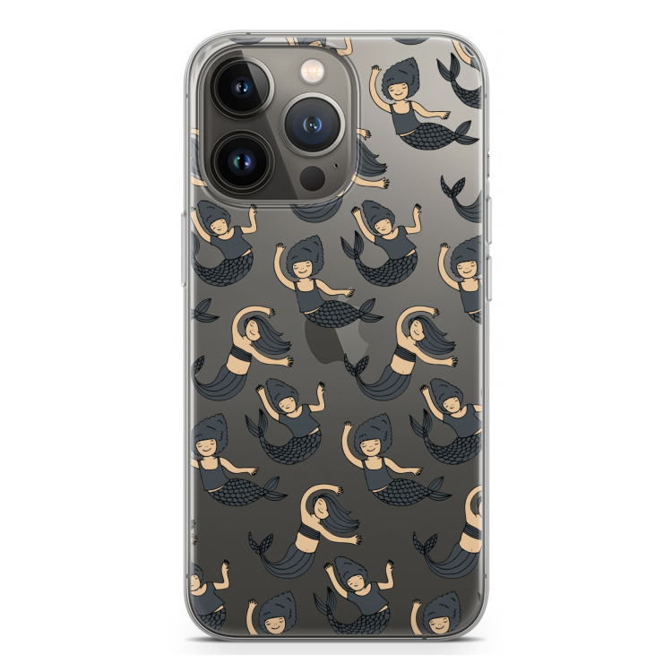 Zeemeermin: iPhone 13 Pro Transparant Hoesje