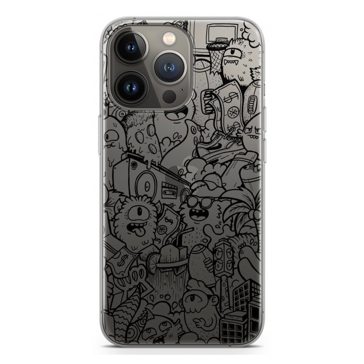 Vexx Black City : iPhone 13 Pro Transparant Hoesje