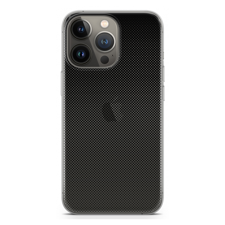 Musketon Halftone: iPhone 13 Pro Transparant Hoesje