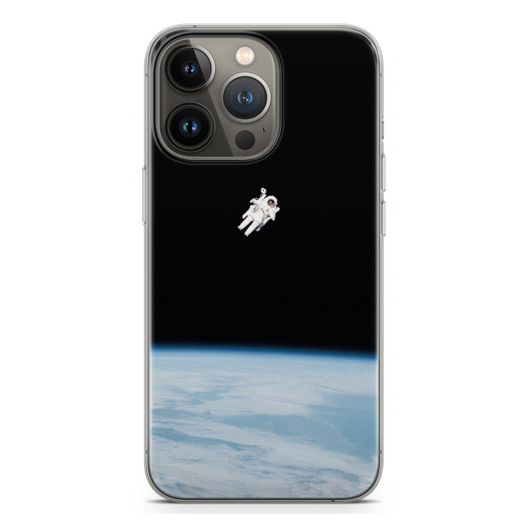 Alone in Space: iPhone 13 Pro Transparant Hoesje